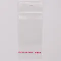 Sacchetto adesivo trasparente in OPP con foro per appendere bianco per gioielli - 4.5cm*10.5cm / Trasparente