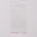 Busta in plastica trasparente adesiva OPP con foro per appendere gioielli - 5.5cm*12cm / Trasparente