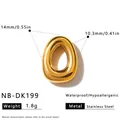 Goldener polierter Edelstahl-Buchstabe O Anhänger für DIY-Schmuck und personalisierte Armbänder - 3D Buchstabe O Anhänger (NB-DK199)