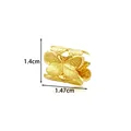 Élégant ear cuff papillon doré en acier inoxydable avec dimensions de 1,4 x 1,47 cm - Style Papillon (2674-8) / Or