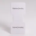 Professional white folding paper display card for DIY jewelry with Fashion Jewelry print - Square (Fashion Jewelry) / White