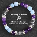 Vista dettagliata del bracciale in pietre energetiche per alleviare ansia e stress - Ansia E Stress-12