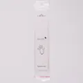 Long white jewelry display card with OPP self-adhesive bag for necklaces and bracelets - Bracelet Card / With OPP Bag