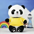 Zachte reuzenpanda knuffel met gele hoodie, een perfect geschenk voor kinderen en verzamelaars - Panda met gele hoodie (zonder berenkop)