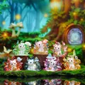 Mythical nine-tailed fox mystery box figurines set in a fantasy dreamy forest scene - Splendid Mountains and Rivers Nine-Tailed Fox Series (-505) / Full Set (6pcs)