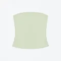 Pale mint green seamless bandeau tube top with skin-friendly fabric for a nude feel - Mint Green / XS