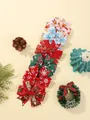 Ensemble de pinces à cheveux de Noël avec motifs de renne et de casse-noisette. - Style Casse-Noisette et Salutations (6C)