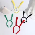 Set of four plush bee antenna headbands in yellow, green, red, and black colors. - Custom Colors