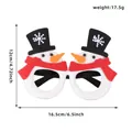 Festive Christmas glasses featuring two snowmen design, size 16.5x12cm, weight 17.5g - Christmas Snowman Style