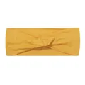 Mustard yellow twisted sport headband for girls, perfect for exercise or washing face. - Bright Yellow (10)