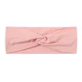 Soft pink Morandi style twisted elastic headband for women's sports and makeup - Pink (11)