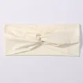 Soft off-white cotton twisted knot headband for women for sports yoga and skincare routine - Off White (27)