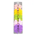 Colorful set of 5 grosgrain ribbon small bow hair clips for baby girls and toddlers - 10 Pieces Pack / Macaron Pink Yellow Green Purple Mix (10L)
