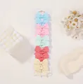 10-piece swallowtail bow hair clip set in pastel colors - 10-Piece Sweet Candy Set (10K)