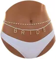 Sexy catena per il corpo a doppio strato di perle bianche con ciondoli 'BRIDE' in strass per bikini - E26-14 Catena in Vita a Doppio Strato Lettere BRIDE Finta Perla Oro