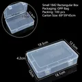 Transparent clear plastic rectangular storage box for jewelry and small accessories organizer - Small Size 1842 Boxes (18.5*12.5*4.2cm)