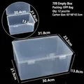 Large transparent plastic storage box with lid for organization, 31.8x23.2x13.8 cm - 709 Empty Box (31.8*23.2*13.8cm)
