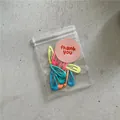 Assorted colorful water drop hair clips set in a transparent zipper gift pouch - J4.3 Mixed Water Droplets (10-pack) J300-b153