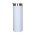 Gobelet isotherme blanc 20oz en acier inoxydable de haute qualité avec couvercle - Blanc-1 / 20 Oz (sans Paille)