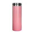 Gobelet isotherme rose de 20oz en acier inoxydable pour le café et les déplacements - Fil Rose / 20 Oz (sans Paille)