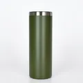 Gobelet isotherme 20oz vert olive en acier inoxydable mat au design droit et fin café - 30 Oz Vert Militaire / 20 Oz (sans Paille)
