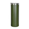 Gobelet isotherme de 20oz en acier inoxydable vert olive avec couvercle transparent - Vert Militaire-1 / 20 Oz (sans Paille)