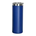 Gobelet isotherme bleu 20oz en acier inoxydable avec couvercle transparent pour café. - Bleu Profond-1 / 20 Oz (sans Paille)