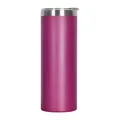 Gobelet isotherme 20oz magenta en acier inoxydable avec un couvercle transparent - Violet-1 / 20 Oz (sans Paille)