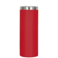 Gobelet isotherme 20oz en acier inoxydable rouge avec couvercle transparent slim - Grand Rouge-1 / 20 Oz (sans Paille)