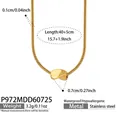 Macro view of gold snake chain necklace with detailed size and weight measurements - Small / Gold
