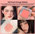 Ματ μονόχρωμο ρουζ σε #24 Peach Orange για απαλή, φυσική και λαμπερή εμφάνιση προσώπου - 24# Ροδάκινο Πορτοκάλι