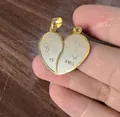 Collana con ciondolo puzzle a cuore dorato per coppie con incisione Te Amo amore - Come Mostrato Nell'immagine Accessori In Oro