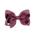 Large dark pink grosgrain ribbon bow hair clip for girls, stylish children's hair accessory - 20 Pieces Set / Dark Pink Purple