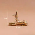 Antike Miniatur Messing Anubis Hund Figur Ornament für Haus und Büro Schreibtischdekor - Anubis Hund