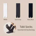 Premium cotton two-toe Tabi socks for men in white, dark grey and navy blue colors - 3 Pairs Pack / Multi-Color Combo