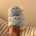 Set fascia e polsini in flanella azzurra con pulcino di peluche per lavare il viso - Base Di Formaggio Erborinato (polso Singolo)