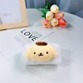 Polsino in morbida flanella bianca con peluche a forma di cane giallo per lavare il viso - Cinnamon Dog Giallo (polso Singolo)