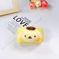Simpatico polsino in peluche giallo stile Pompompurin in morbido flanella assorbente - Cinnamon Dog Base Gialla (polso Singolo)