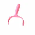 Rosa Ersatz-Einzelgriff für klebrigen Fusselroller und Tierhaarentfernungsbürste - Einzelgriff (Mit Seitenplatten)