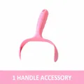 Accessorio impugnatura singola rosa di ricambio per rullo levapelucchi adesivo - Impugnatura Singola (Con Piastre Laterali)