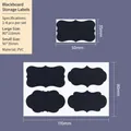 Wasserdichte beschreibbare schwarze PVC-Etiketten für Gewürzgläser, Set mit 4 Aufklebern - i4 Stil (4 Aufkleber/Blatt) / 80x110mm