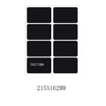 8er Set wasserfeste PVC-Tafelaufkleber, 50x75mm, ideal für Küchengläser und Gewürze. - TY3-8 Stil (8 Aufkleber/Blatt) / 215x162mm