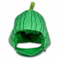 Cute plush pet headgear with green watermelon pattern for cats and small dogs - Small / Watermelon Style / Green