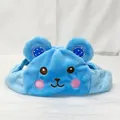 Adorable blue plush pet headwear featuring cute bear ear design for cats and small dogs - Small / Blue Bear Style / Blue