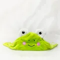Adorable green frog plush hat for cats and small dogs, soft pet headwear accessory - Small / Frog Style / Green