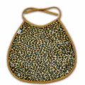 Pet leopard print bib accessory in yellow and blue for cats and dogs - Leopard Print Cloak
