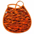 Soft orange tiger stripe pet bib accessory for cats and small dogs costume decoration - Tiger Print Cloak