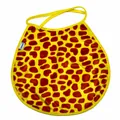 Vibrant giraffe pattern plush bib scarf for cats and small dogs with adjustable strap - Giraffe Print Cloak