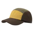 Retro 5-Panel-Baseball-Cap mit Schnelltrocknung in Gelb, Olivgrün und Braunem Color-Blocking - Verstellbar / Kaffee Stil 2