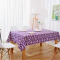Nappe rectangulaire violette élégante avec motifs de girafe et de mandala pour salle à manger - 140*220cm / Style Cerf Violet (Sans Dentelle)